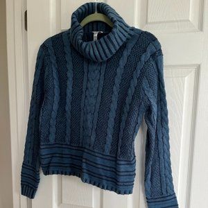 Women's Blue Cable knit RVCA Sweater